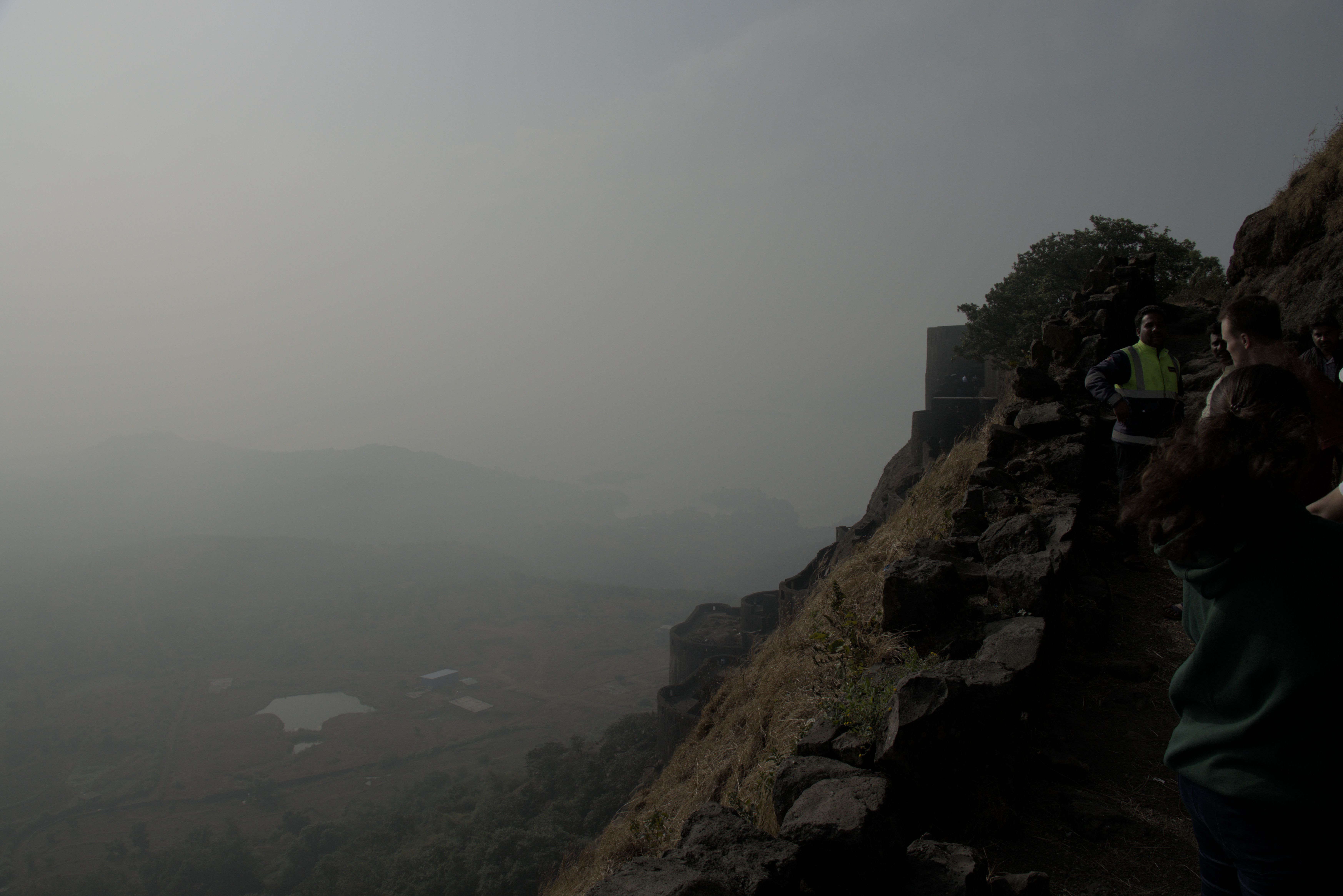 Looking down into the valley.