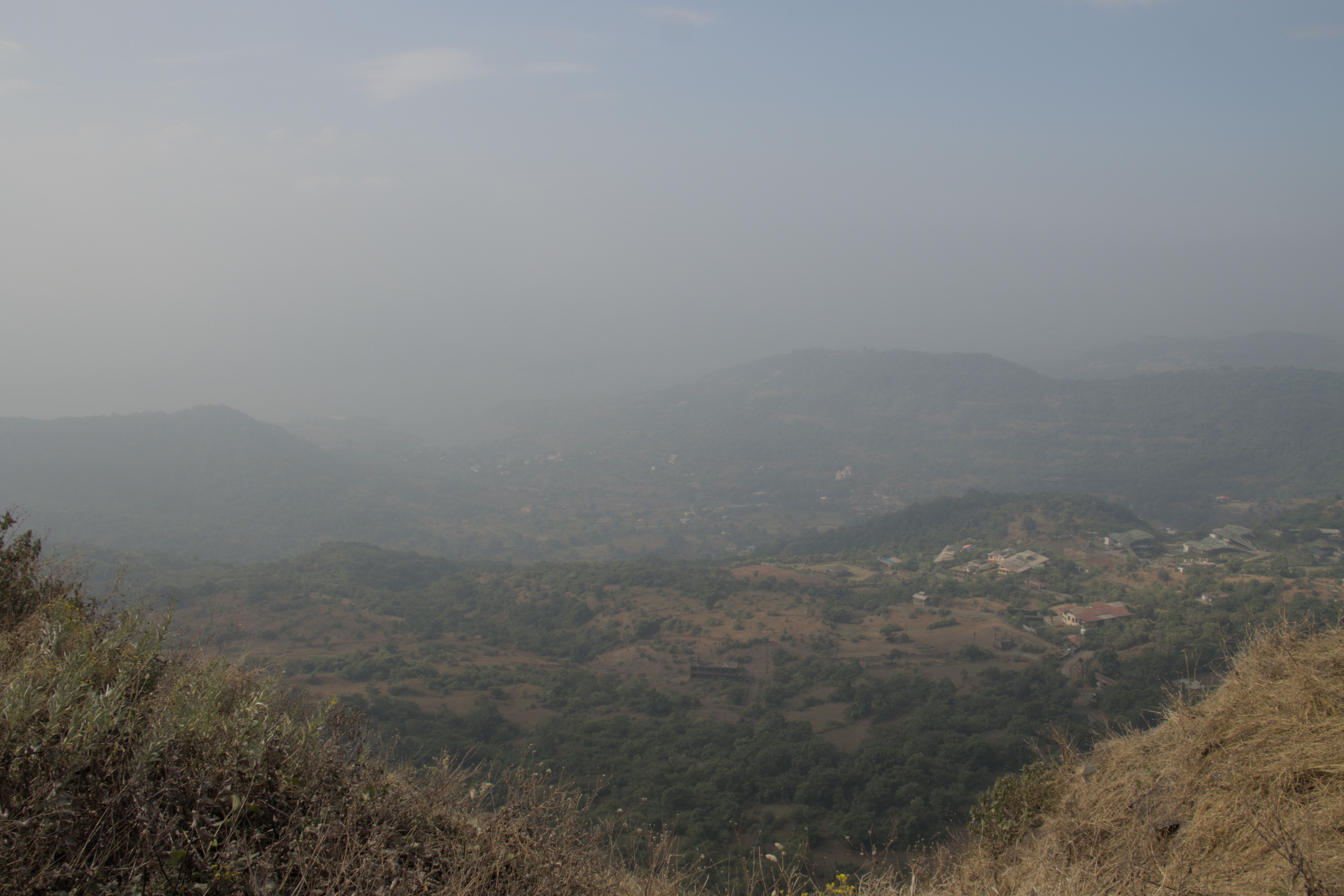 Looking down into the valley.