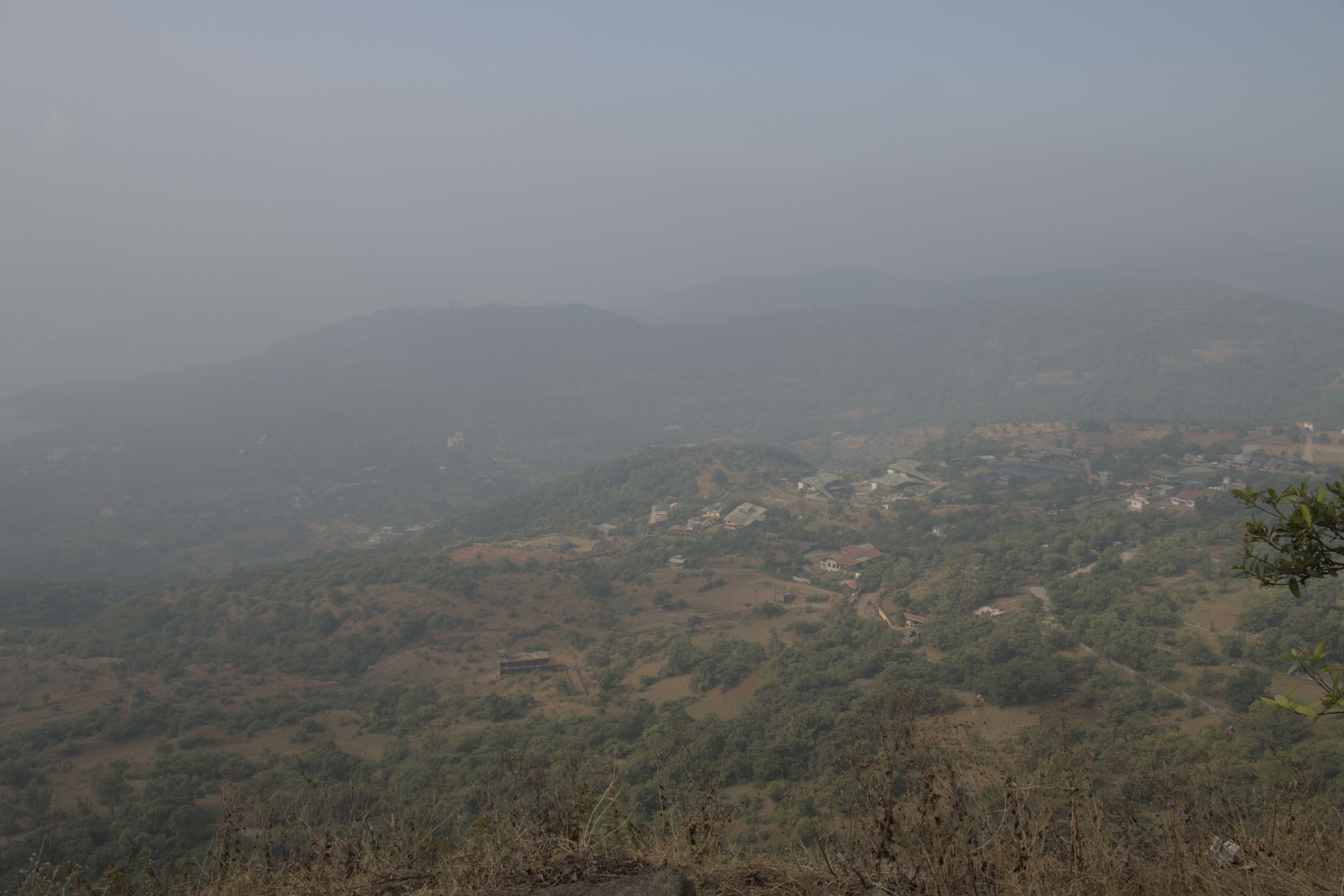 Looking down into the valley.