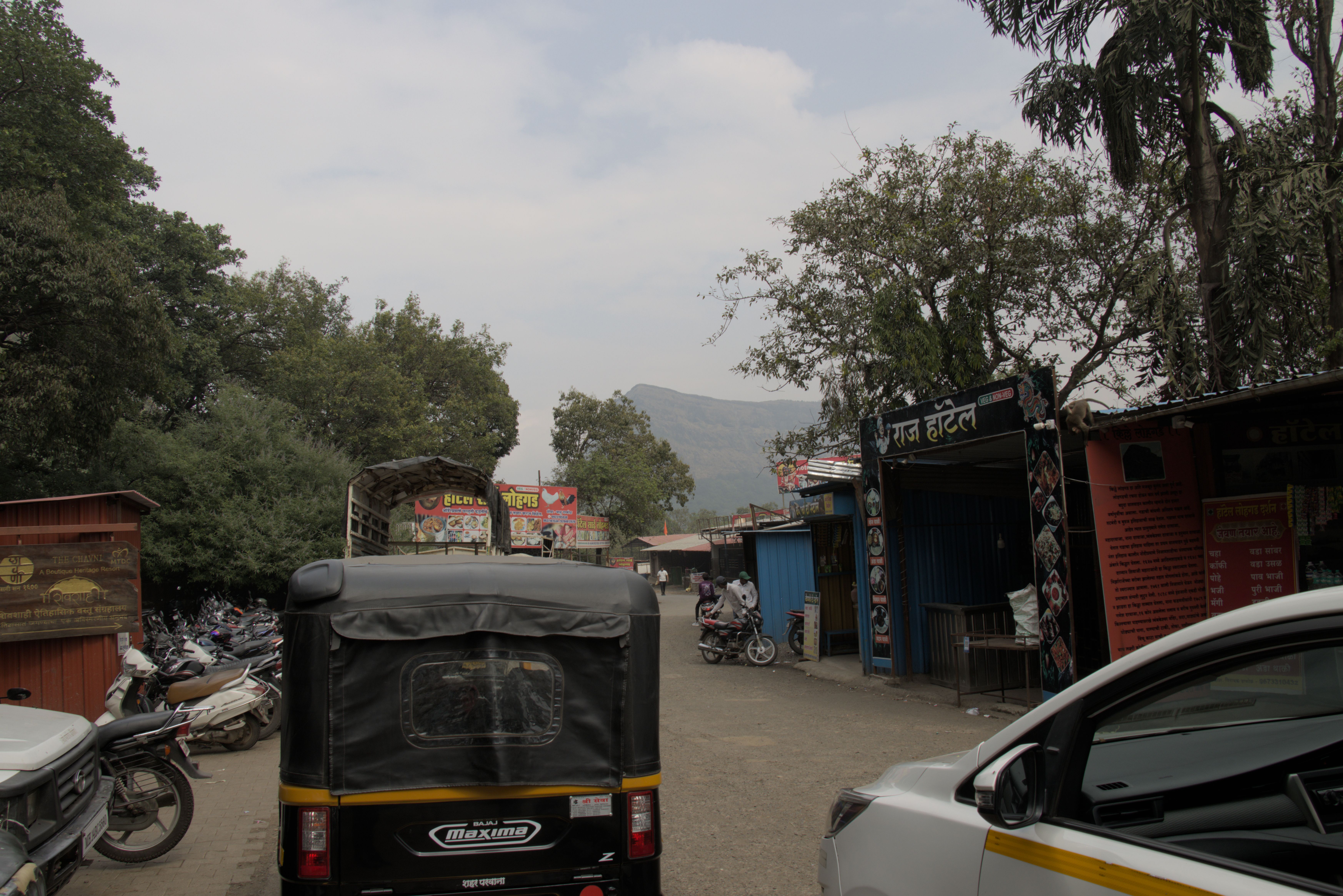 In village looking out to second fort location.